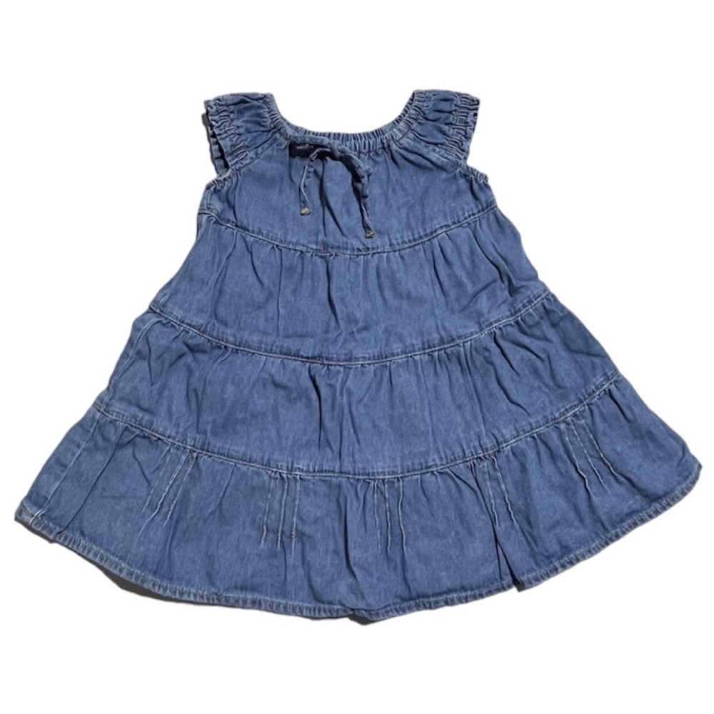 IANA (Italy) sweet tiered denim twirl dress 9 months